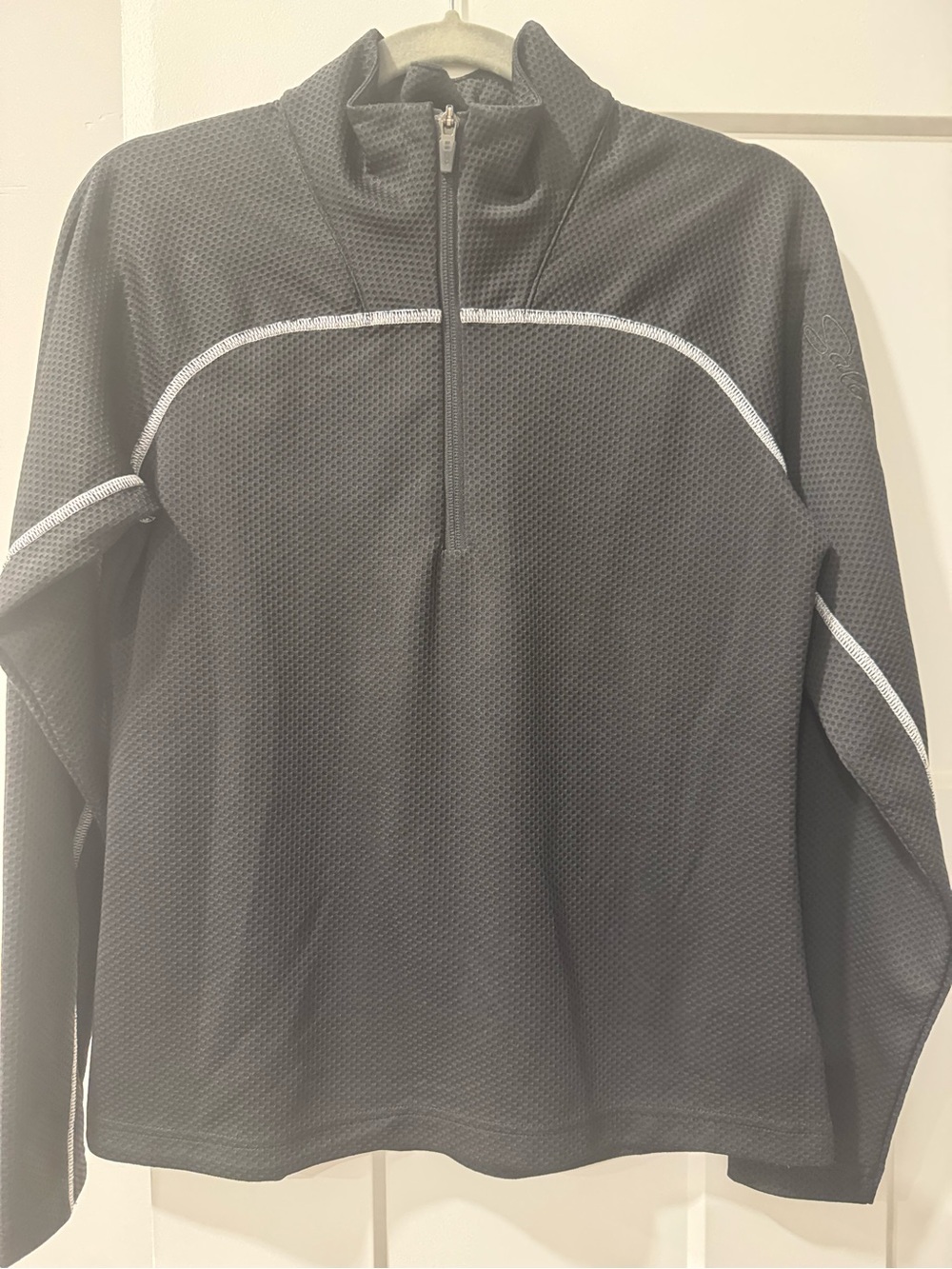 Salomon Black Ski Pullover with White Trim